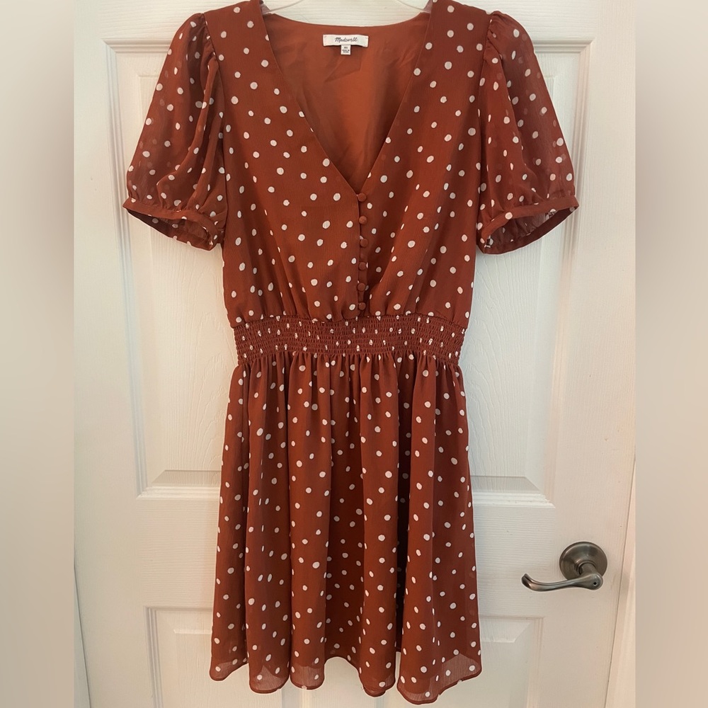 Madewell Smocked Waist Mini Dress